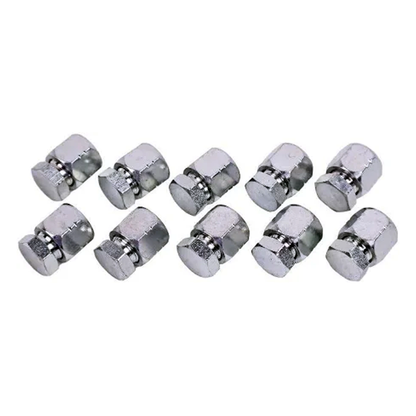 10 piezas de conector hidráulico combinado de tapa y tapón JIC de 3/8" 2408-06 0304-C-06
