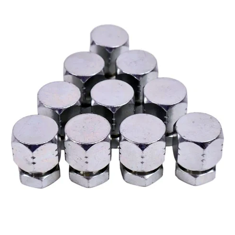 10 piezas de conector hidráulico combinado de tapa y tapón JIC de 3/8" 2408-06 0304-C-06