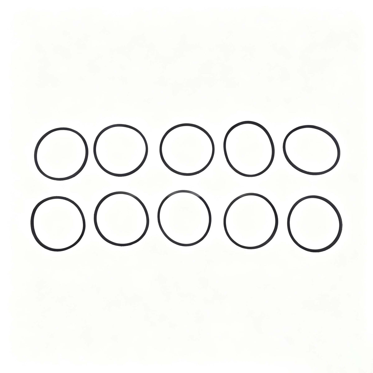 10 Pieces Carburetor Float Bowl Gasket 631028A 485-862 for Tecumseh Engine HM70 HM80 HM90 HM100 HHM80 MTD Snowblower - KUDUPARTS