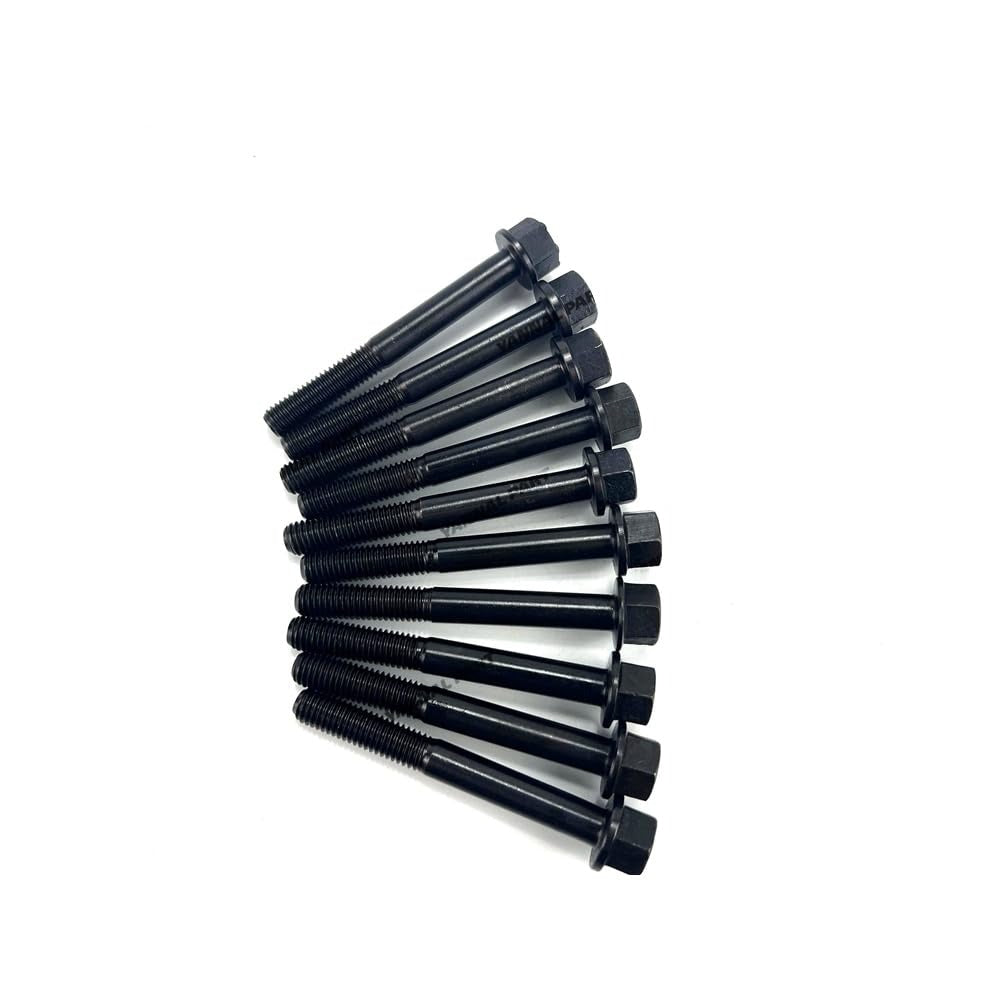 Lot de 10 boulons de culasse 14601-03450 14601-03452 14601-03453 1J080-03450 pour moteur Kubota Z402 Z482 Z602