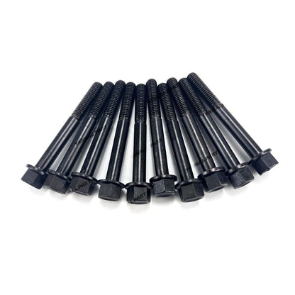 Lot de 10 boulons de culasse 14601-03450 14601-03452 14601-03453 1J080-03450 pour moteur Kubota Z402 Z482 Z602