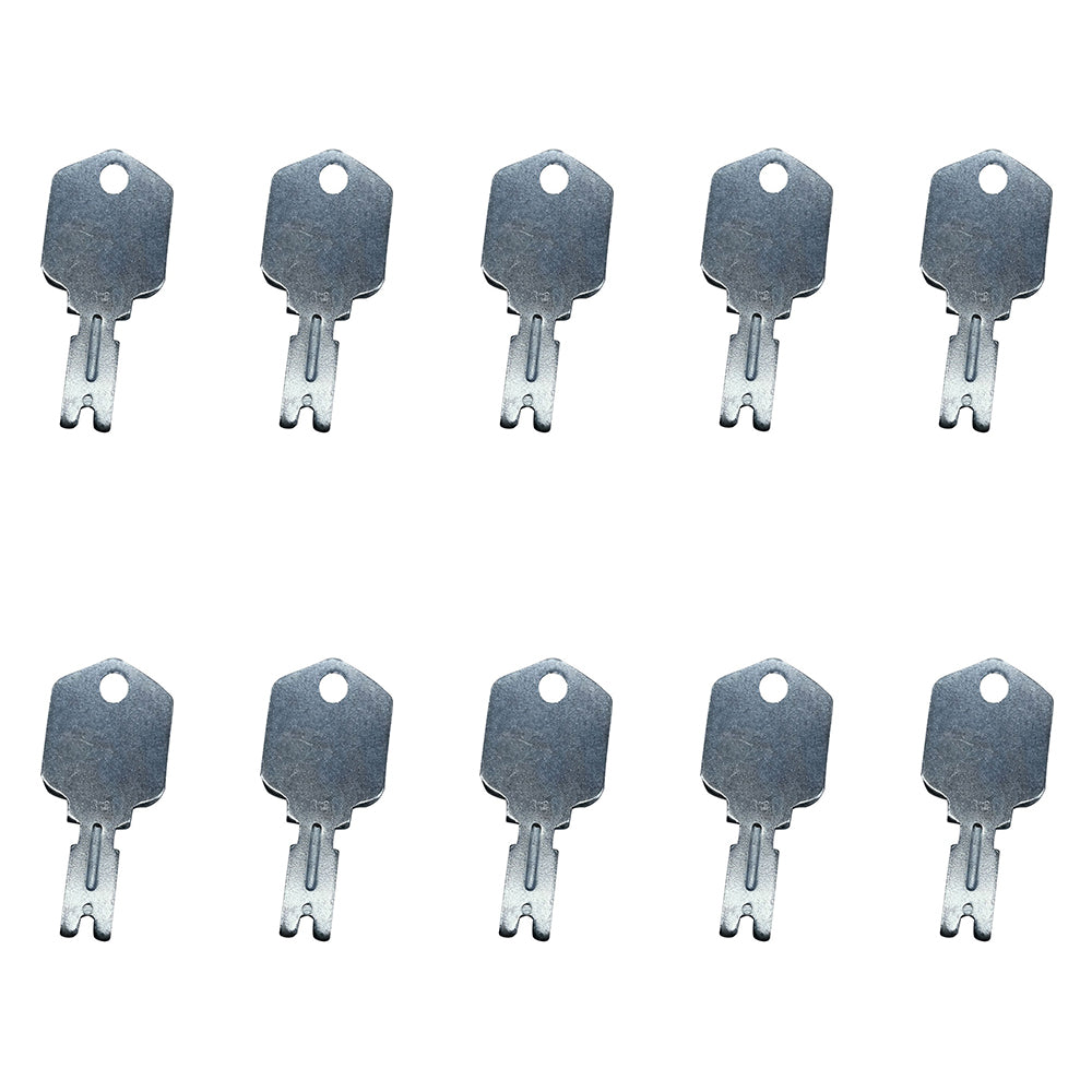 10x Forklift Ignition Keys For Clark Crown Gradall Gehl Hyster Komatsu Yale 166 Ship to US - KUDUPARTS