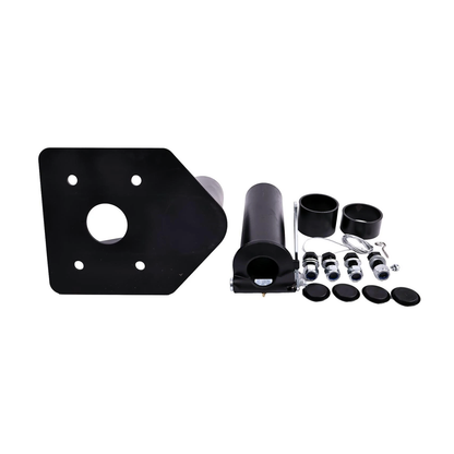 Adaptateur de sellette d'attelage réglable de 12 à 17 pouces vers un attelage à col de cygne pour caravane ou camping-car.