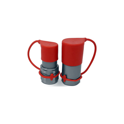 Ensemble de raccords rapides hydrauliques à face plate 1/2" avec capuchons anti-poussière FF12-08N-SET HT4F4-4HTF4 pour chargeuse compacte Bobcat 