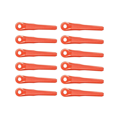 12 Pieces Plastic Blade 4002-007-1000 for Stihl PolyCut Mowing Head 6-2 7-3 28-2 48-2 - KUDUPARTS