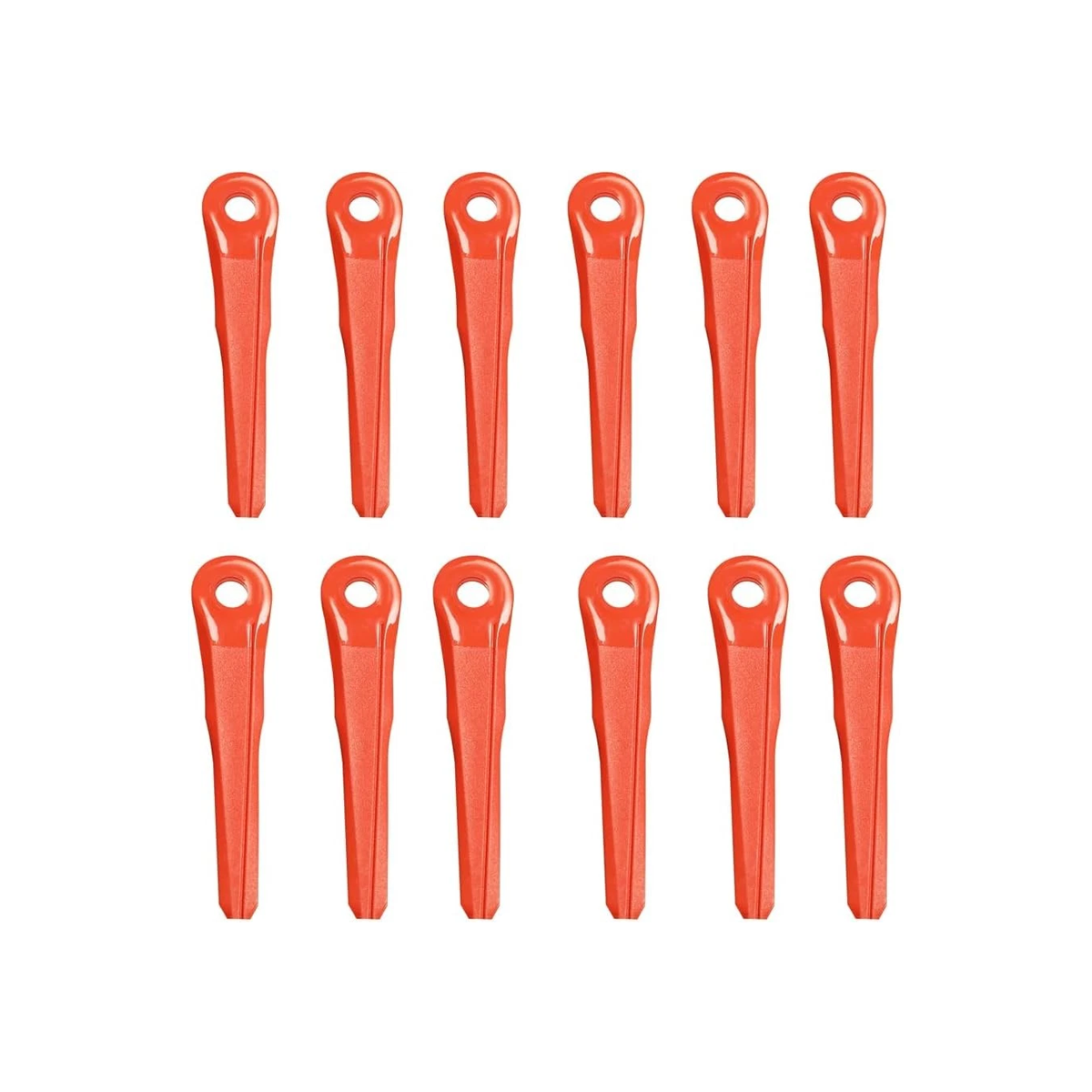 12 Pieces Plastic Blade 4002-007-1000 for Stihl PolyCut Mowing Head 6-2 7-3 28-2 48-2 - KUDUPARTS