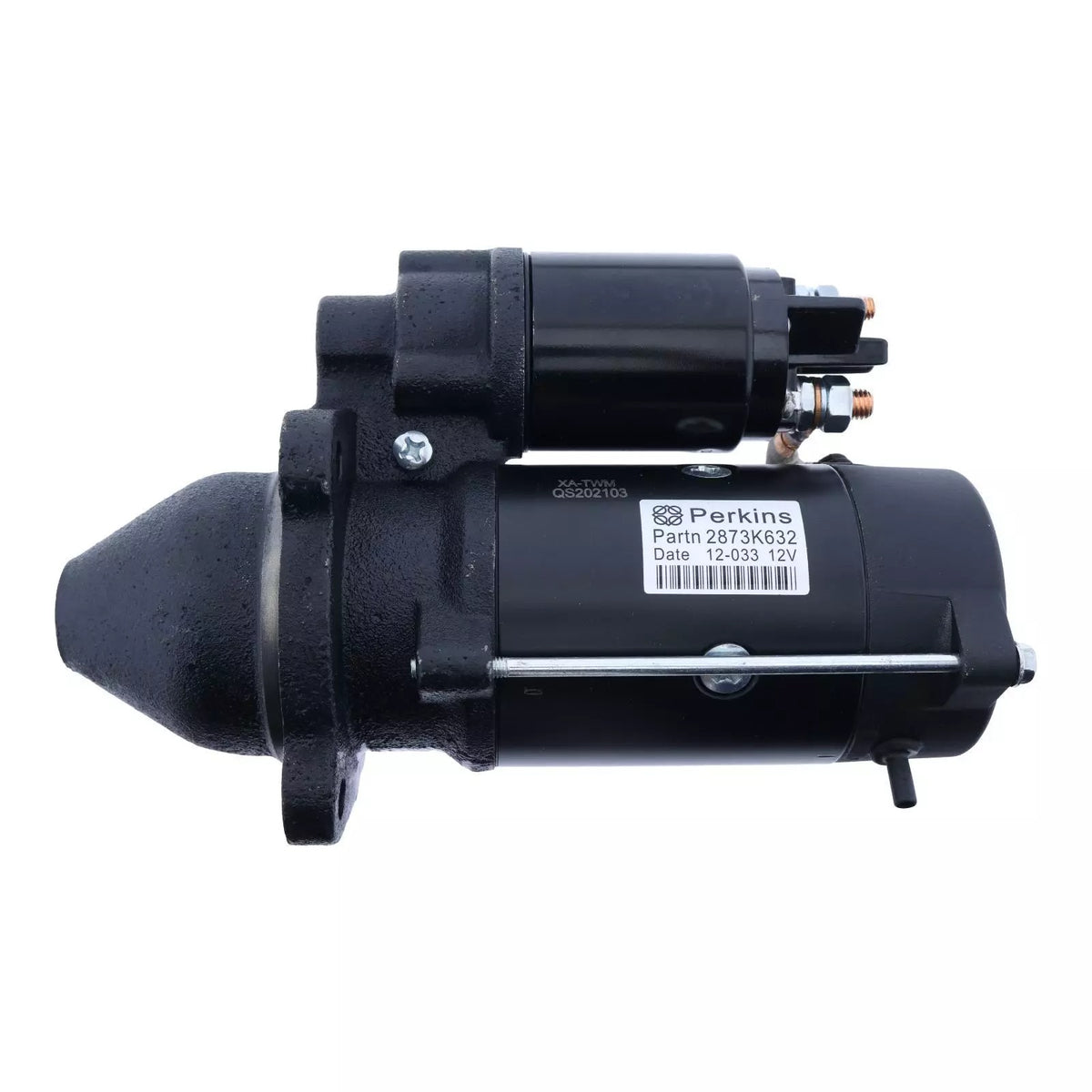 12V 10T Starter Motor 2873K632 For Perkins 135Ti 1004-4 1004-42 1104D-44 1006-6 Ship to US - KUDUPARTS