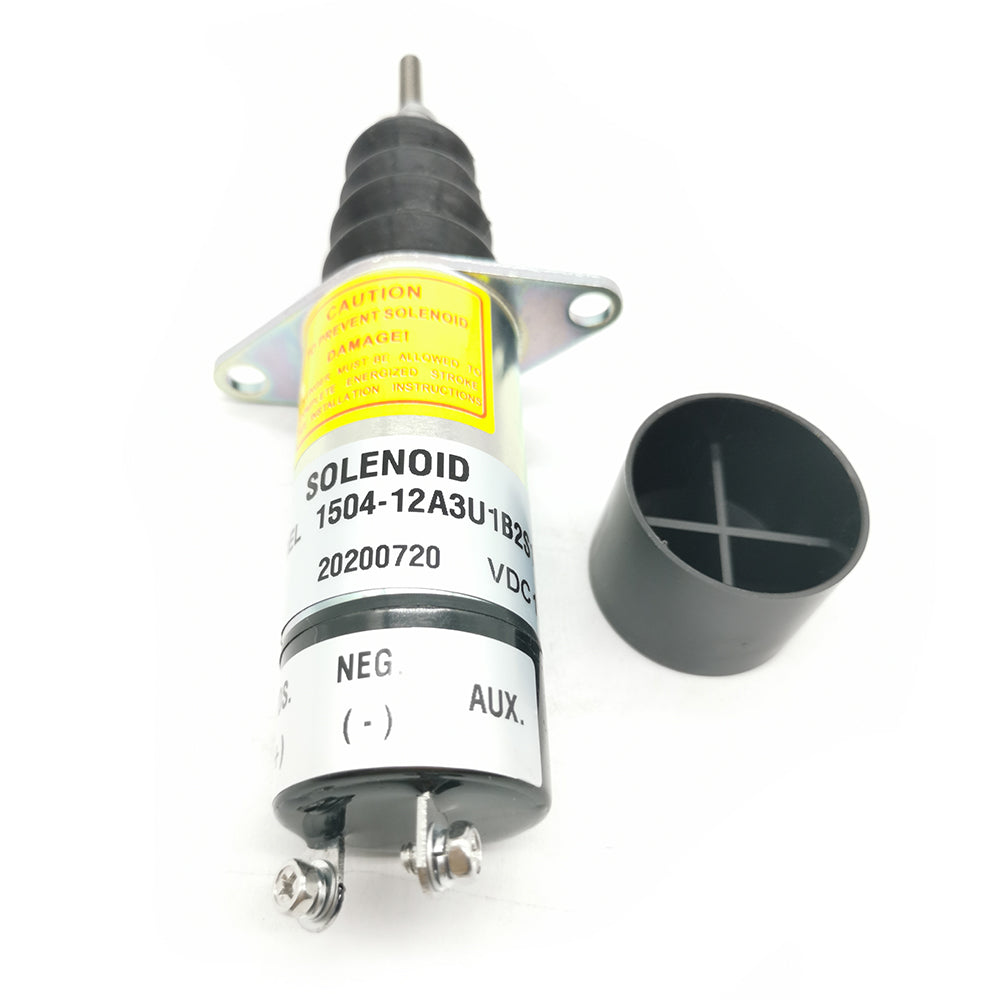 12V Fuel Shutoff Solenoid AM108771 AM108772 for John Deere Lawn Tractor 425 430 445 455 GT242 LX172 LX173 LX176 LX178 LX186 LX188