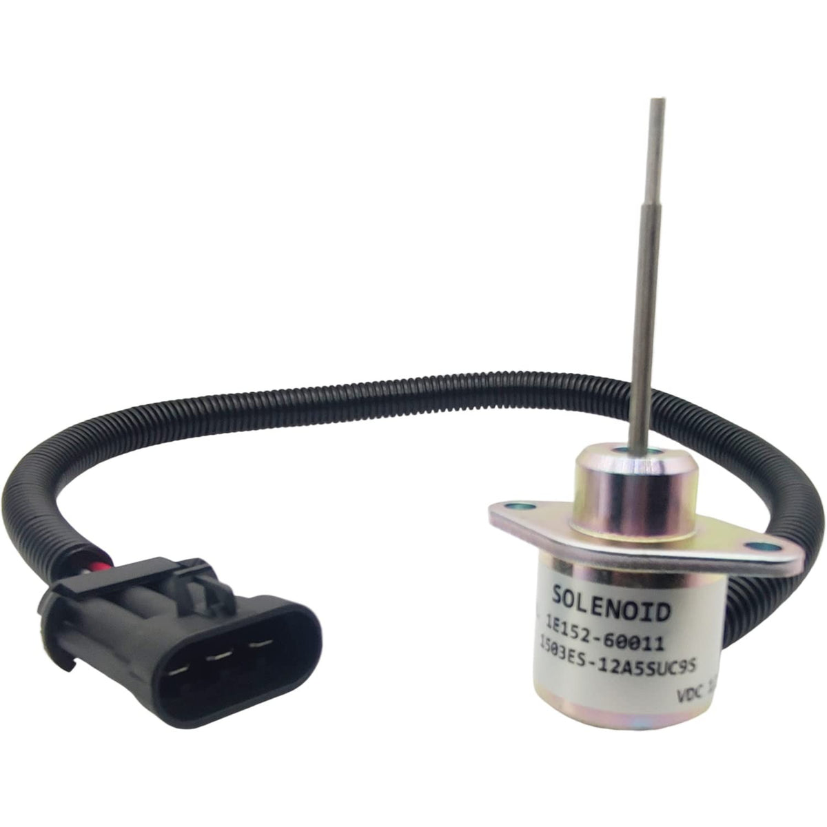 12V Fuel Stop Solenoid 1503ES-12A5SUC9S SA-4298-T for Woodward Kubota Engine V2203 - KUDUPARTS