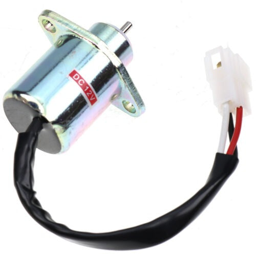 12V Shutdown Solenoid 6684035 6680532 6962165 for Kubota Engine D1105T Bobcat Backhoe Loader BL275 B100 B200 B250 - KUDUPARTS