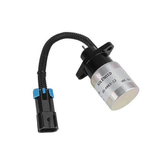 12V Stop Solenoid 0175-12A5C9S SA-4863-12 for Kubota Woodward Engine - KUDUPARTS