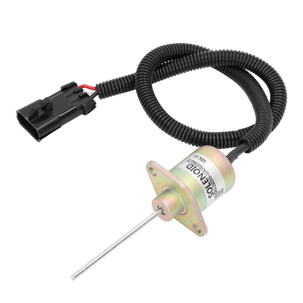 12V Stop Solenoid 1503ES-12A5SUC9SCC28 for Kubota Engine V2203 05 Series Rating: 0% - KUDUPARTS