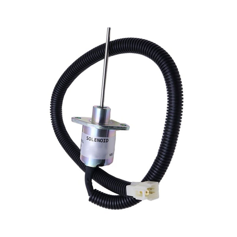 12V Stop Solenoid 17490-60010 SA-4310-12 for Kubota Engine D1703 Tractor L3408 L3608 - KUDUPARTS