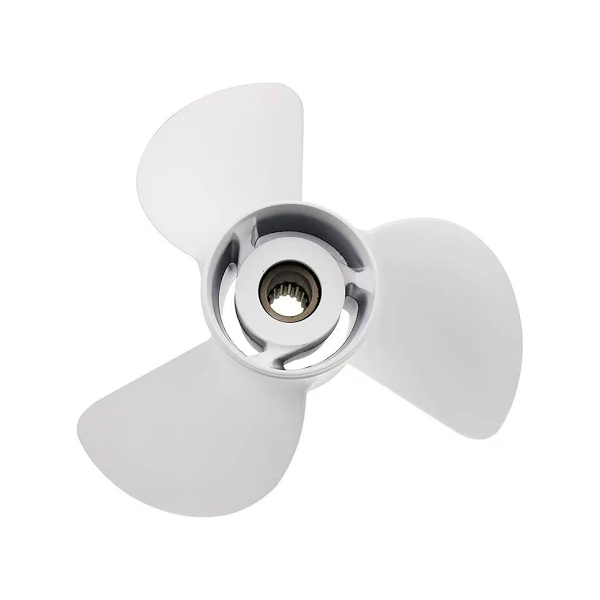 Hélice tripale 13 1/4" x 17" à rotation droite 6E5-45945-01-EL pour moteur de bateau Yamaha 50 60 70 75 80 85 90 100 115 130 CV à embase