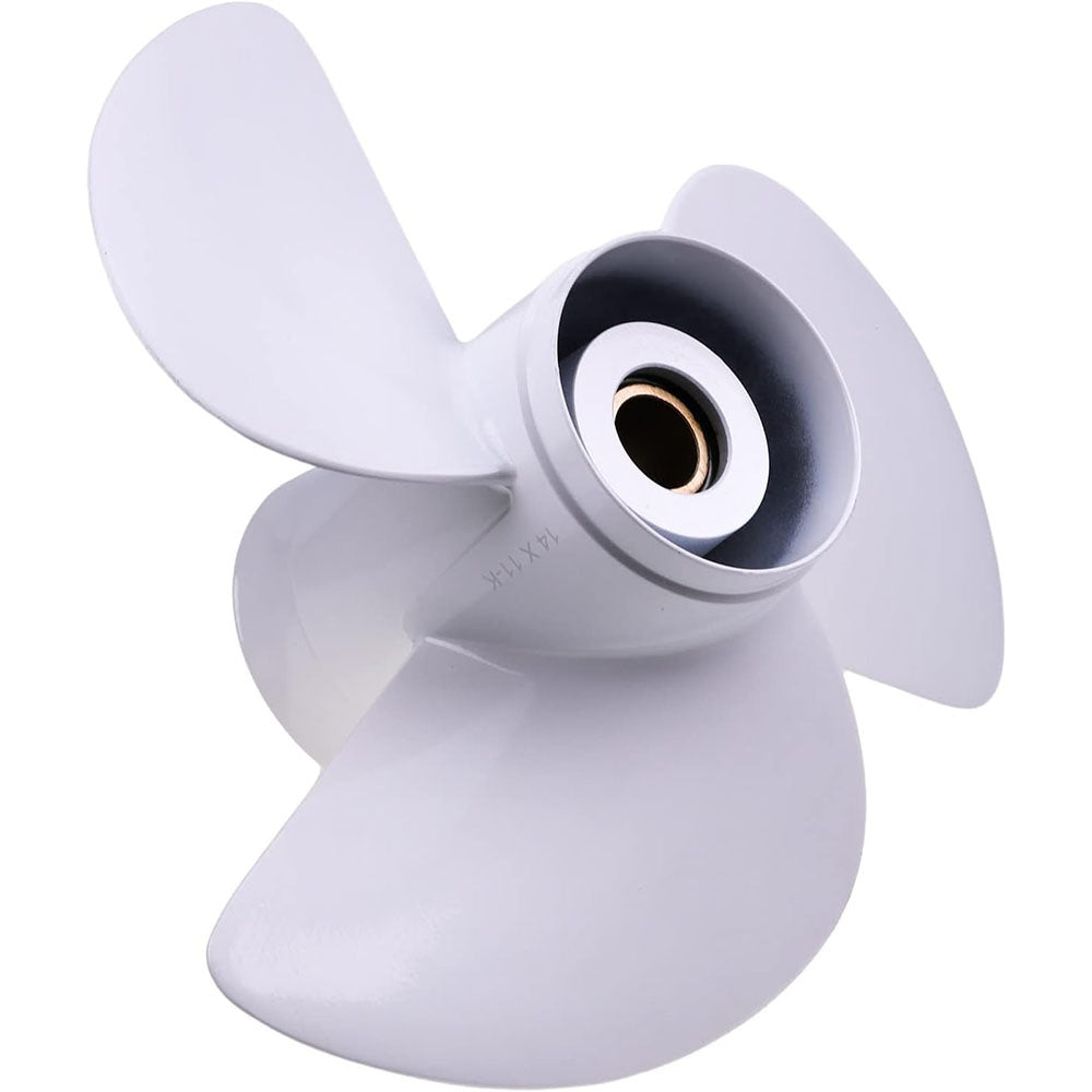13 1/4" x 17" RH 3 Blade Propeller 6E5-45945-01-EL for Yamaha 50 60 70 75 80 85 90 100 115 130HP Gearcase Boat Engine - KUDUPARTS