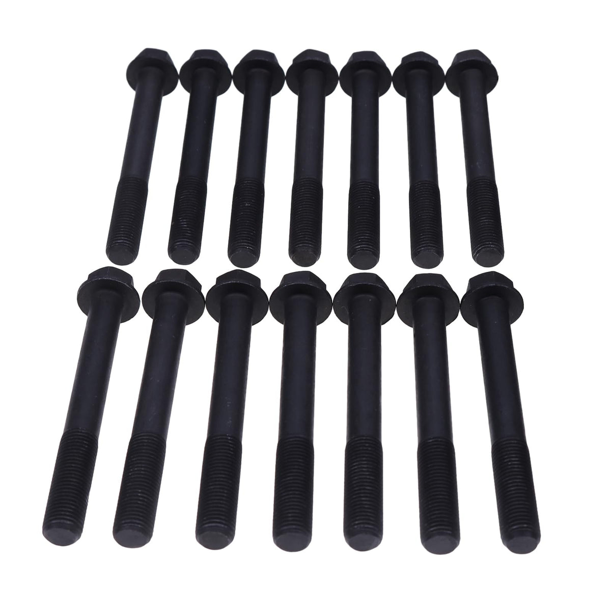 14Pcs Cylinder Head Bolt 25-15024-00 for Kubota D1105 Carrier CT3.69 CT3-69-TV Engine - KUDUPARTS