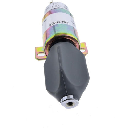 Fuel Shutoff Solenoid 1751-12E7U1B1S5A for Cummins Caterpillar CAT Excavator E70B E320 - KUDUPARTS