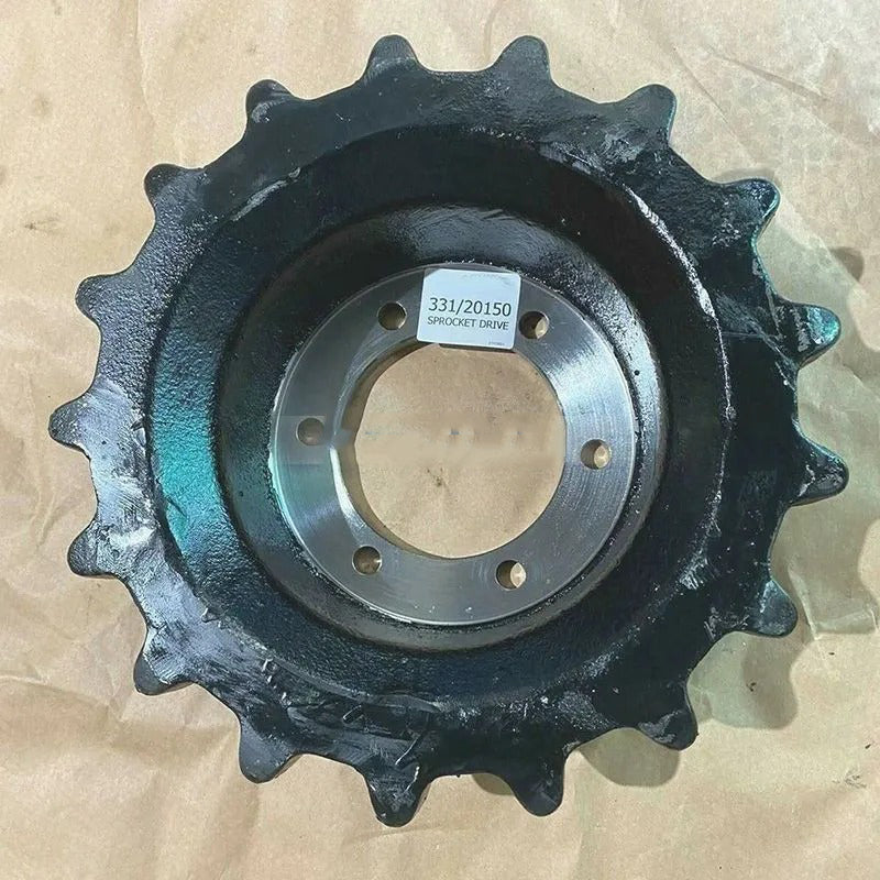 17 Teeth 6 Holes Drive Sprocket 331/20150 for JCB Loader Robot 180T 190T 190HF 1110 1110T 1110HF - KUDUPARTS