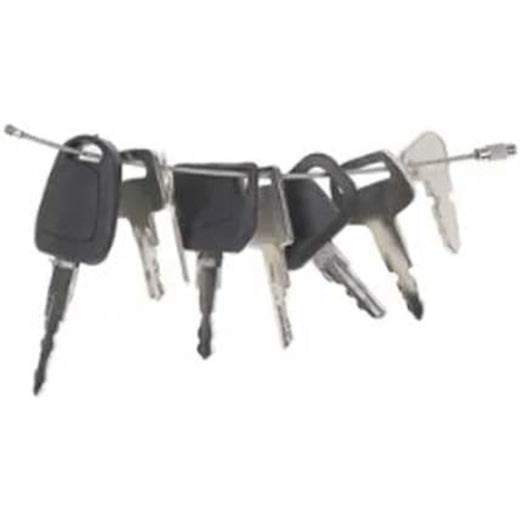 8 Pcs Ignition Key D250 A77313 F900 for Bobcat CASE New Holland Heavy Equipment - KUDUPARTS