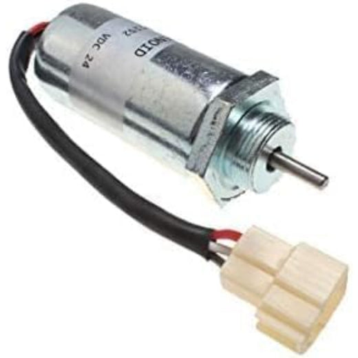 24V Stop Solenoid 8972091152 for Isuzu 4LE2 4LE2X Sumitomo Hitachi MV2-40 EX4U EX40U EX55 EX58 ZX40U Excavator - KUDUPARTS