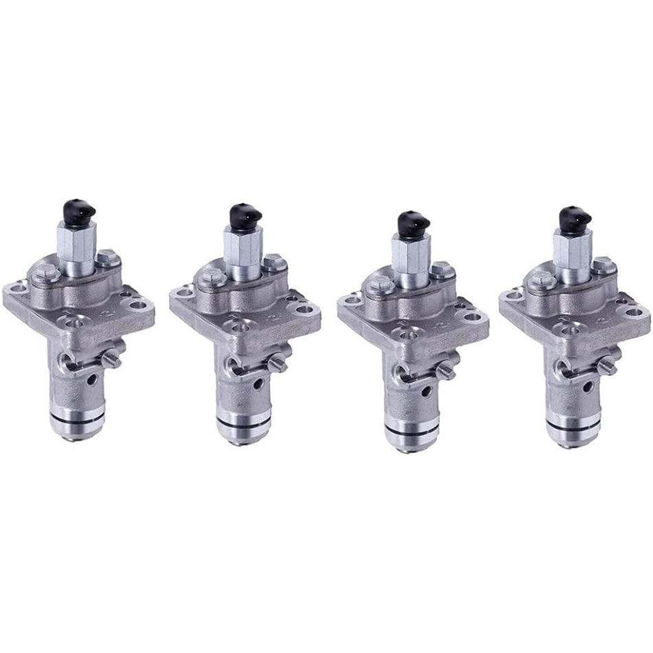 4Pcs Fuel Injector Pump Assembly 8973148952 for Isuzu 4LB1 4LE1 4LE2 4LC1 Engine John Deere 50C 35C 27C Hitachi ZX27U ZX30U ZX35U ZX40U ZX50U ZX55UR Excavator - KUDUPARTS