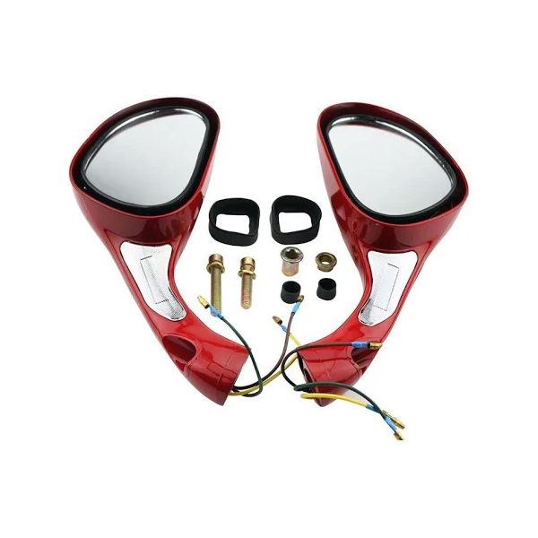 1 Pair 8mm Rearview Mirror for 50cc 70cc 90cc 110cc 125cc 150cc 250cc Scooters Moped Motorcycle - KUDUPARTS