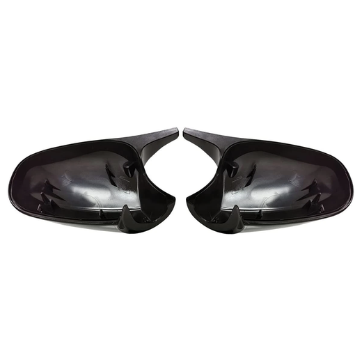1 Pair Gloss Black M3 Style Side Mirror Cover Cap 51167205291 51167205292 for BMW E90 E92 E93 E82 323i 325i 328i 335i LCI 2009-2011 - KUDUPARTS
