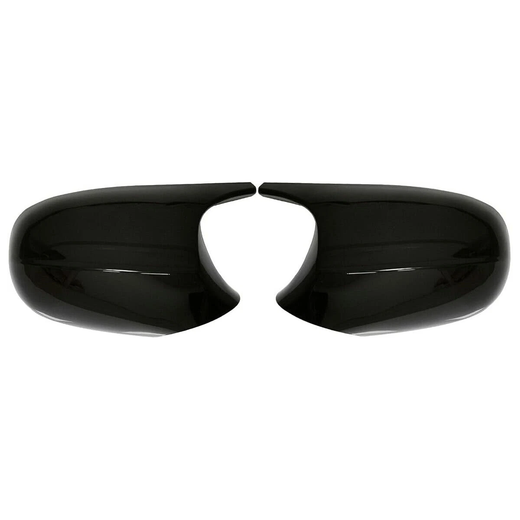 1 Pair Gloss Black M3 Style Side Mirror Cover Cap 51167205291 51167205292 for BMW E90 E92 E93 E82 323i 325i 328i 335i LCI 2009-2011 - KUDUPARTS
