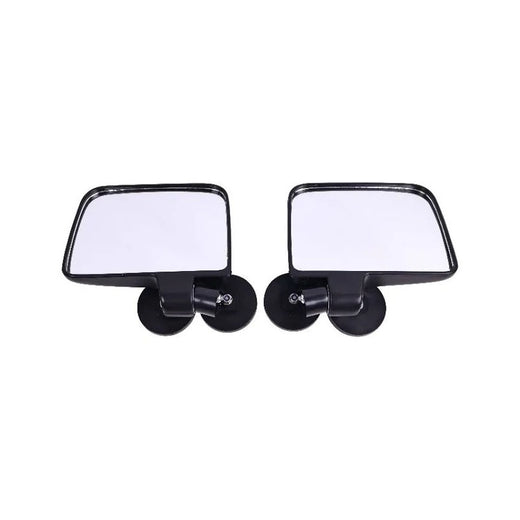 1 Pair Rubber Coated Magnetic Side Mirror 03RVM0001BBK for Kubota John Deere Forklift Tractor - KUDUPARTS