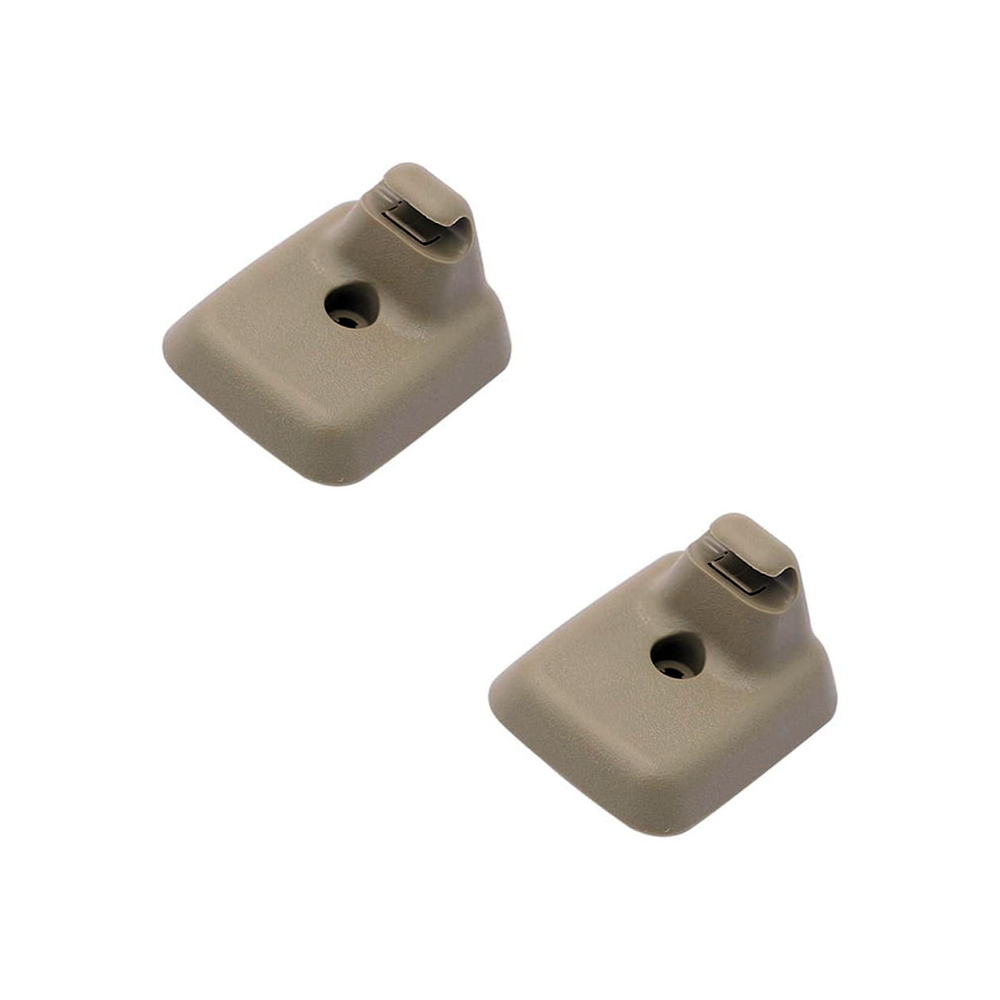 1 Pair Sun Visor Holder Retainers Clip Camel Tan AL3Z1504132AB for 2009-2014 Ford F-150 - KUDUPARTS