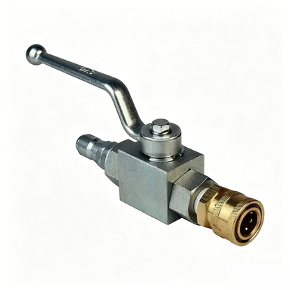 3/8" 7250 PSI High Pressure Steel Ball Valve BKH-38-NPT-1123-QCP for Washer