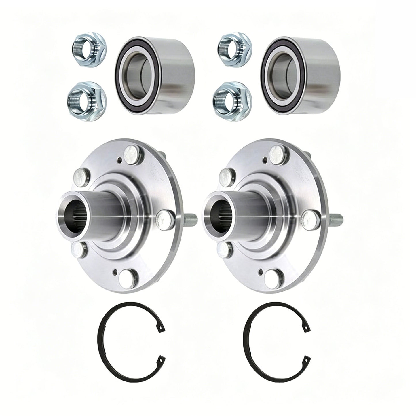 2 Sets Front Wheel hub and Bearing Driver LSSPK627 LS7469 for Honda Civic 2006-2011