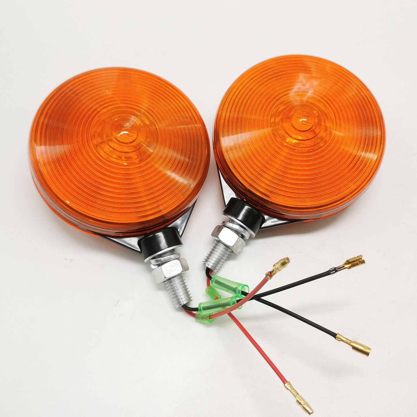 2PK 3C081-75870 Amber Hazard Lights for Kubota B L M Series Tractors B2320 B2620 B2650 B2920 B3000 L4740 L4760 L5040 L5060 L5240 M5040 M7040 M8540 M9540 M9960 - KUDUPARTS