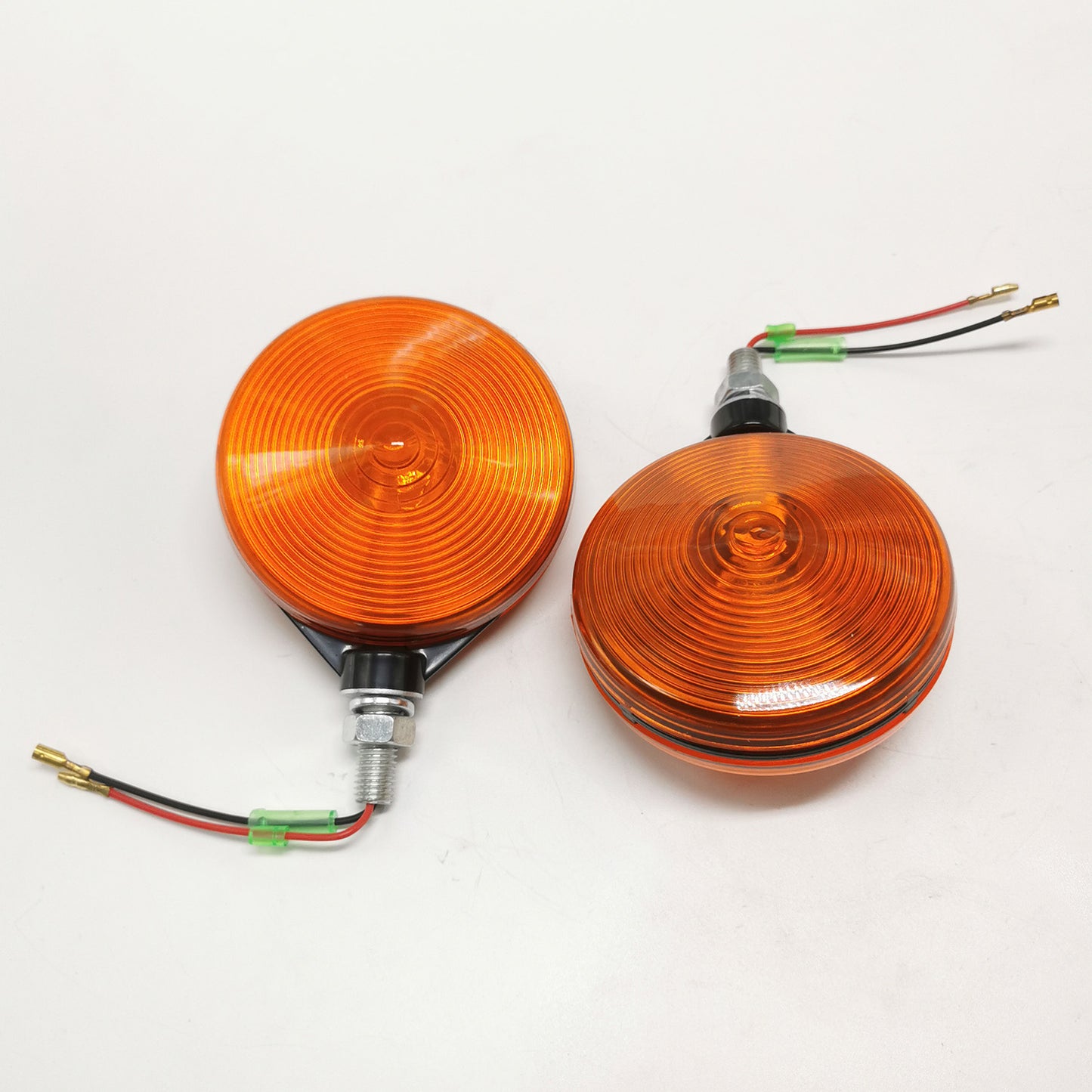 2PK 3C081-75870 Amber Hazard Lights for Kubota B L M Series Tractors B2320 B2620 B2650 B2920 B3000 L4740 L4760 L5040 L5060 L5240 M5040 M7040 M8540 M9540 M9960 - KUDUPARTS