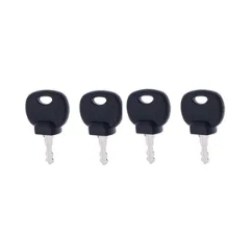 4Pcs Ignition Keys 14707 8035807 for Bobcat Forklift Bomag Compactor Caterpillar Excavator 213 214 - KUDUPARTS