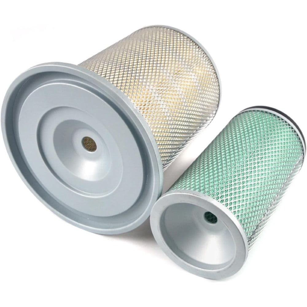 Air Filter 4206098 & 4247974 for Hitachi Excavator EX100W EX100WD EX120 EX150 EX160WD - KUDUPARTS