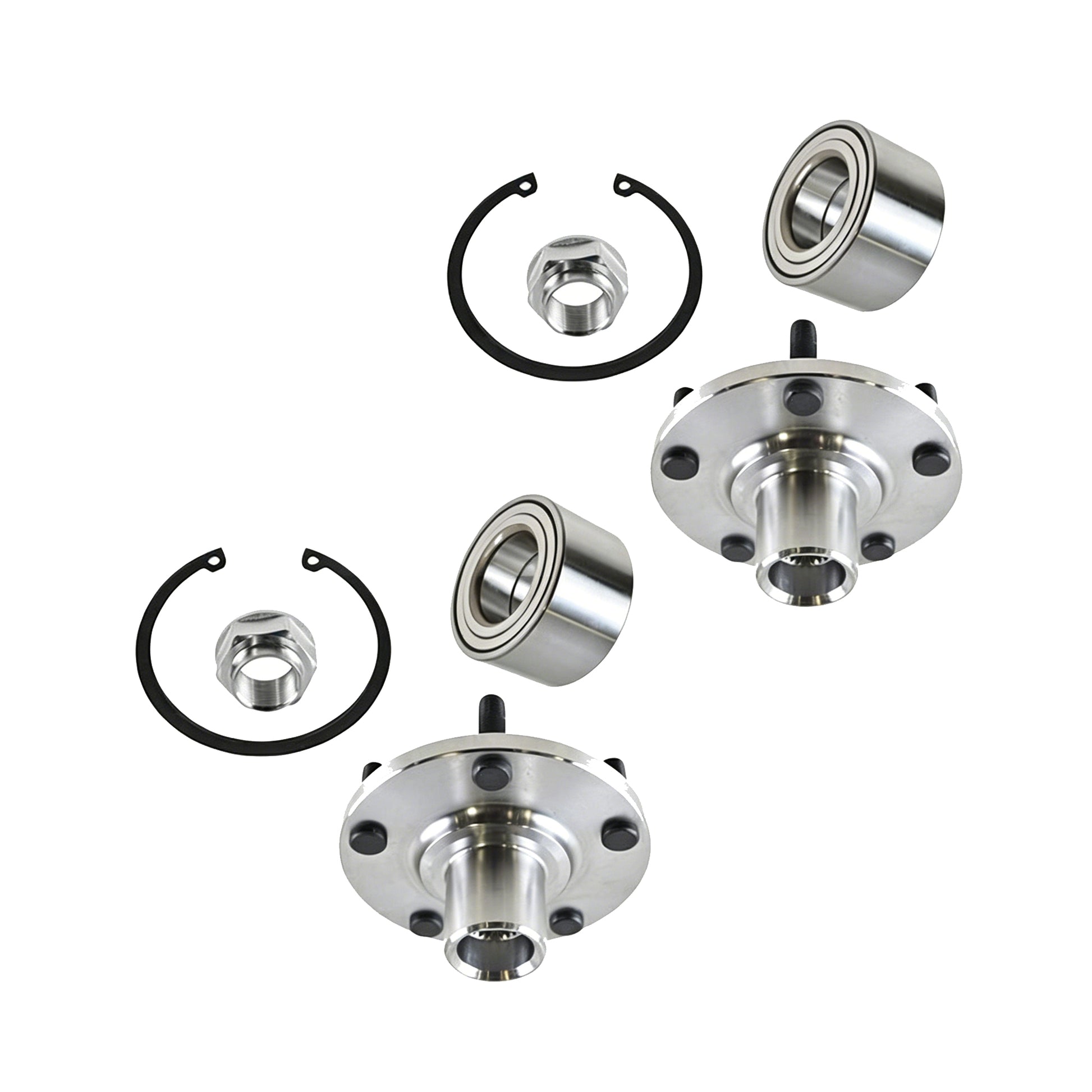 2 Sets Front Wheel Hub and Bearing Kit D44600SJKJ00 for Honda CR-V 2012-2016 - KUDUPARTS