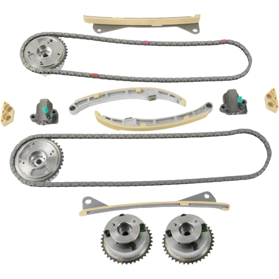 Timing Chain Kit 24350-3CGA1 for Kia Sedona Sorento Hyundai Azera Santa Fe Palisade 3.3L 3.8L - KUDUPARTS