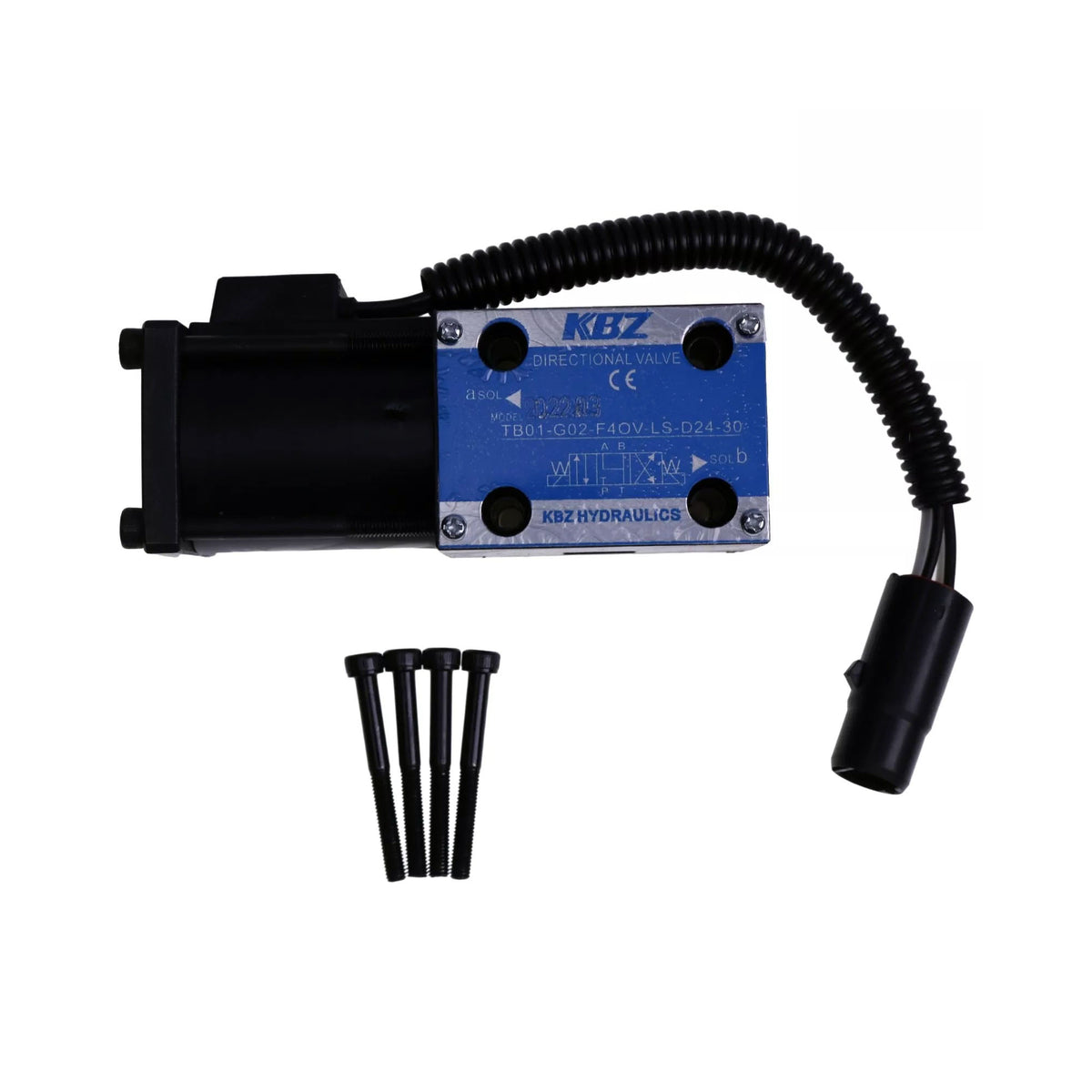 24V Directional Valve Solenoid 130C3-82752 for TCM Forklift FD50T9 - KUDUPARTS