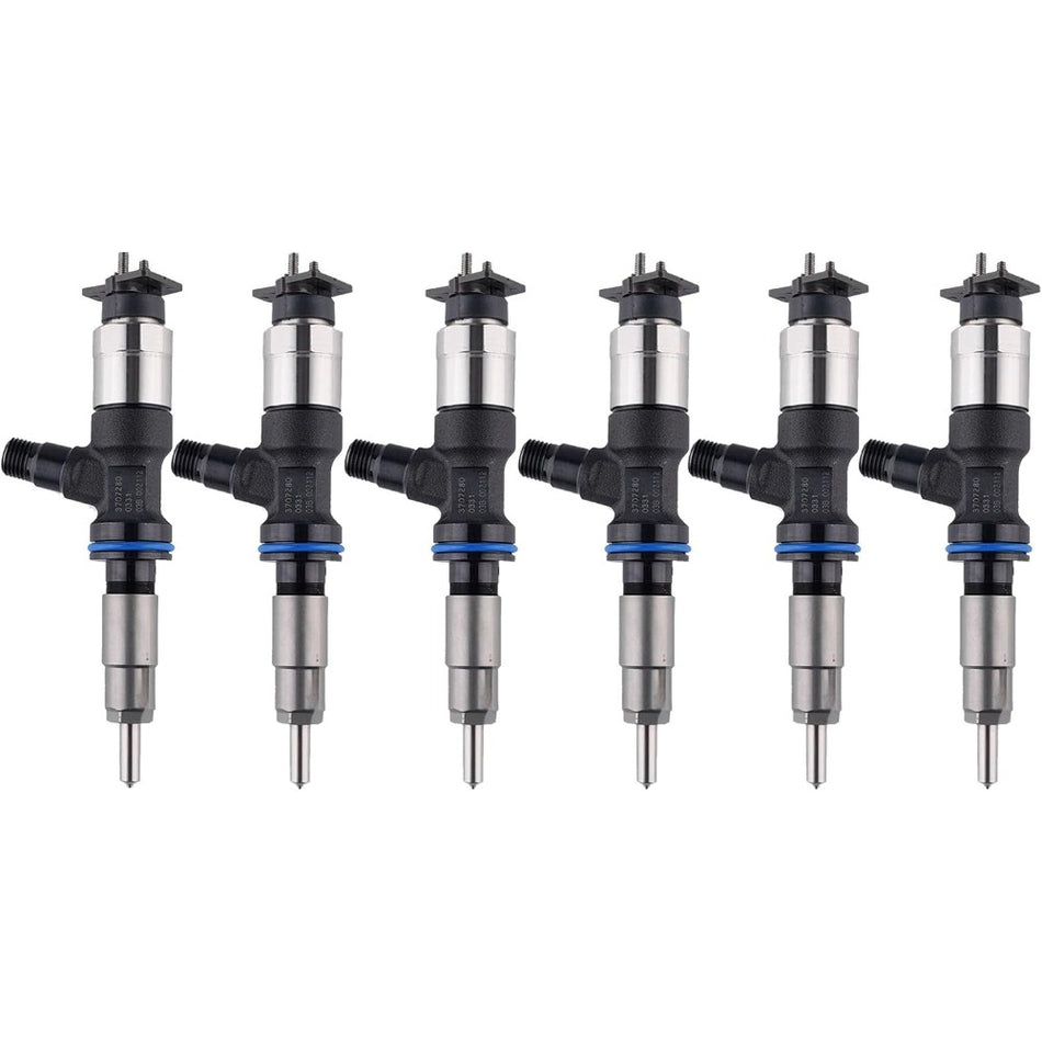 6 Pcs Fuel Injector 370-7281 for Caterpillar CAT Engine C7.1 Excavator 336 - KUDUPARTS