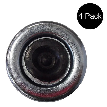 OD 2.72" 4 Pcs Grease Cap With Rubber Plug 21-43-1 for Trailer Axles E-Z Lube Spindle