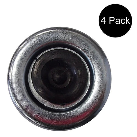 OD 2.72" 4 Pcs Grease Cap With Rubber Plug 21-43-1 for Trailer Axles E-Z Lube Spindle - KUDUPARTS