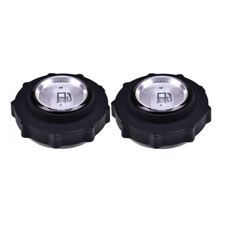2 Fuel Gas Tank Caps M143291 for John Deere JA60 JA65 JM45 JS20 JS30 JS40 JS60 - KUDUPARTS