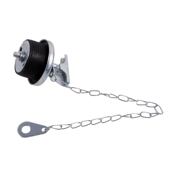 2" Oil Filter Cap with Chain 107981 for CASE Engine D-429 Komatsu Excavator MX09 MX15 MX202 MX272 MX352 MX502 Doosan Loader MEGA 500-V - KUDUPARTS