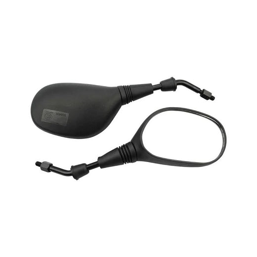 2 Pcs 10mm Black Plastic Rear View Mirror for 50cc 70cc 90cc 110cc 125cc 150cc 200cc 250cc Scooter ATV Dirt Bike - KUDUPARTS
