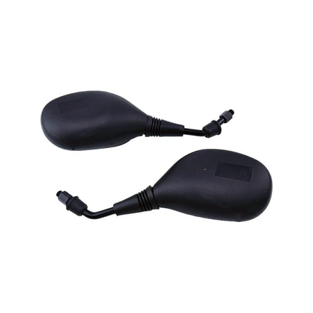 2 Pcs 10mm Black Plastic Rear View Mirror for 50cc 70cc 90cc 110cc 125cc 150cc 200cc 250cc Scooter ATV Dirt Bike - KUDUPARTS