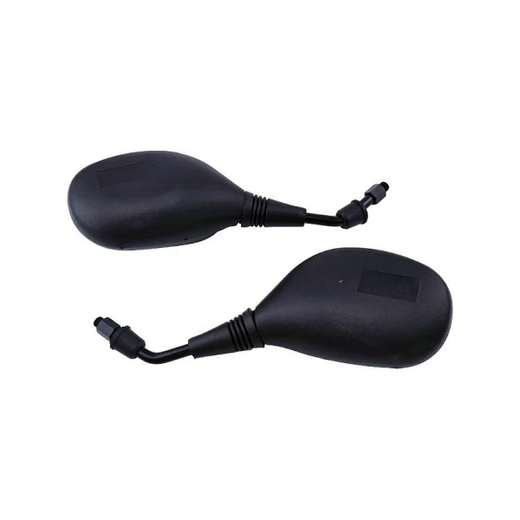 2 Pcs 10mm Black Plastic Rear View Mirror for 50cc 70cc 90cc 110cc 125cc 150cc 200cc 250cc Scooter ATV Dirt Bike - KUDUPARTS