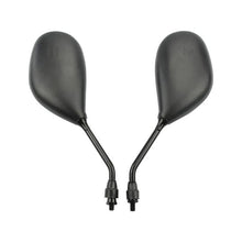 Lot de 2 rétroviseurs en plastique noir de 8 mm pour motos, quads et scooters 50 cc, 70 cc, 90 cc, 110 cc, 125 cc, 150 cc, 200 cc, 250 cc