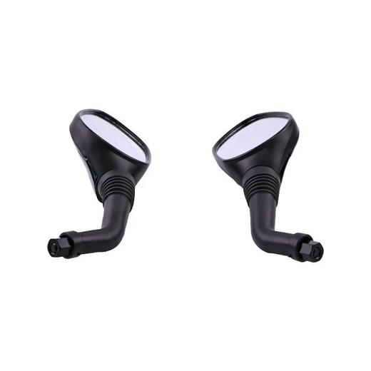 2 Pcs 8mm Clockwise Universal Fitment Rear View Mirror for GY6 Touring Bike Sport Bike Cafe Racer - KUDUPARTS