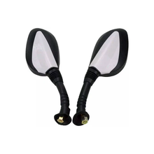 2 rétroviseurs universels argentés de 8 mm pour scooters, cyclomoteurs et motos GY6 50cc, 125cc, 150cc et 250cc